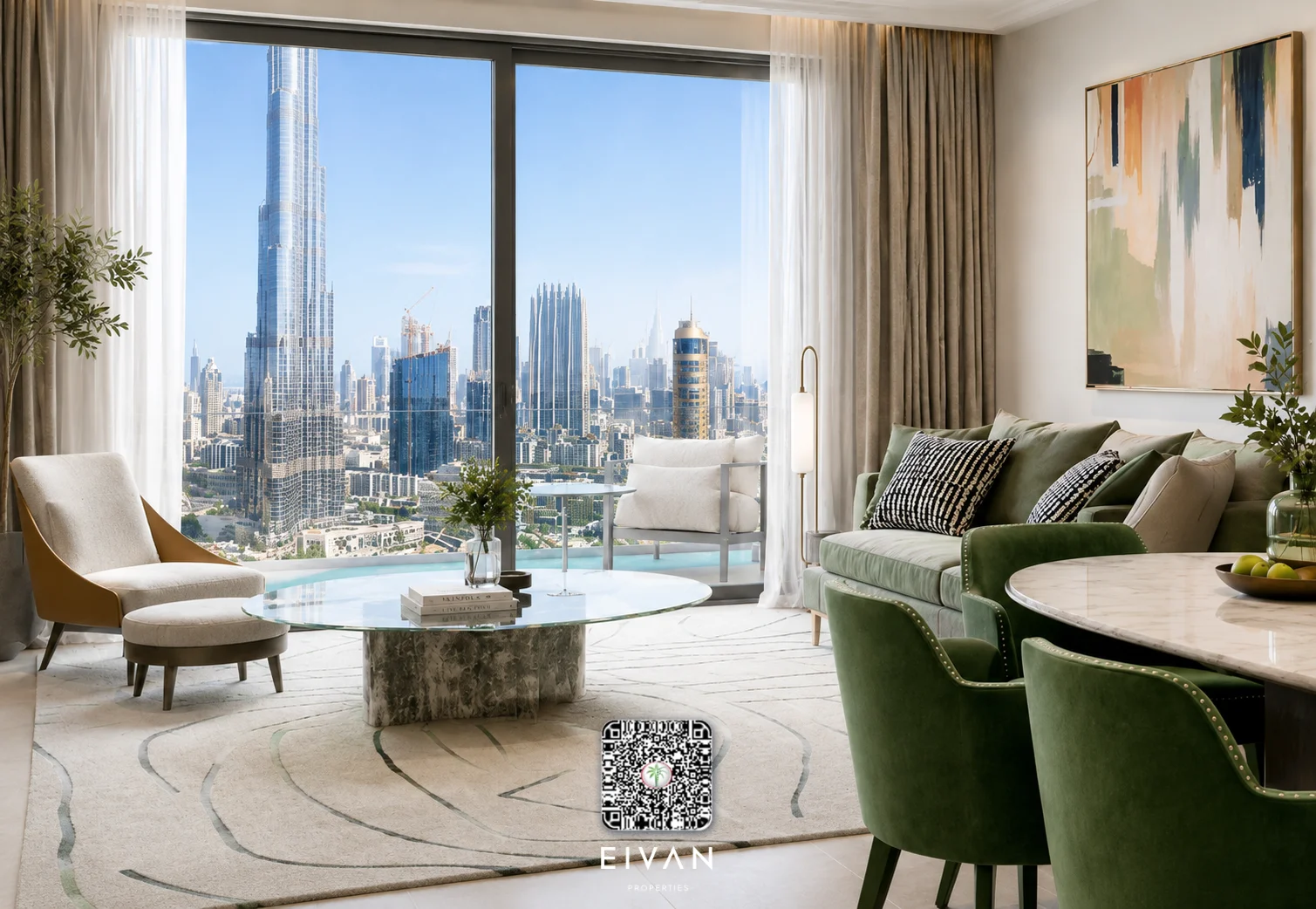 Close to Burj Khalifa | Open-plan Layout | 2BR