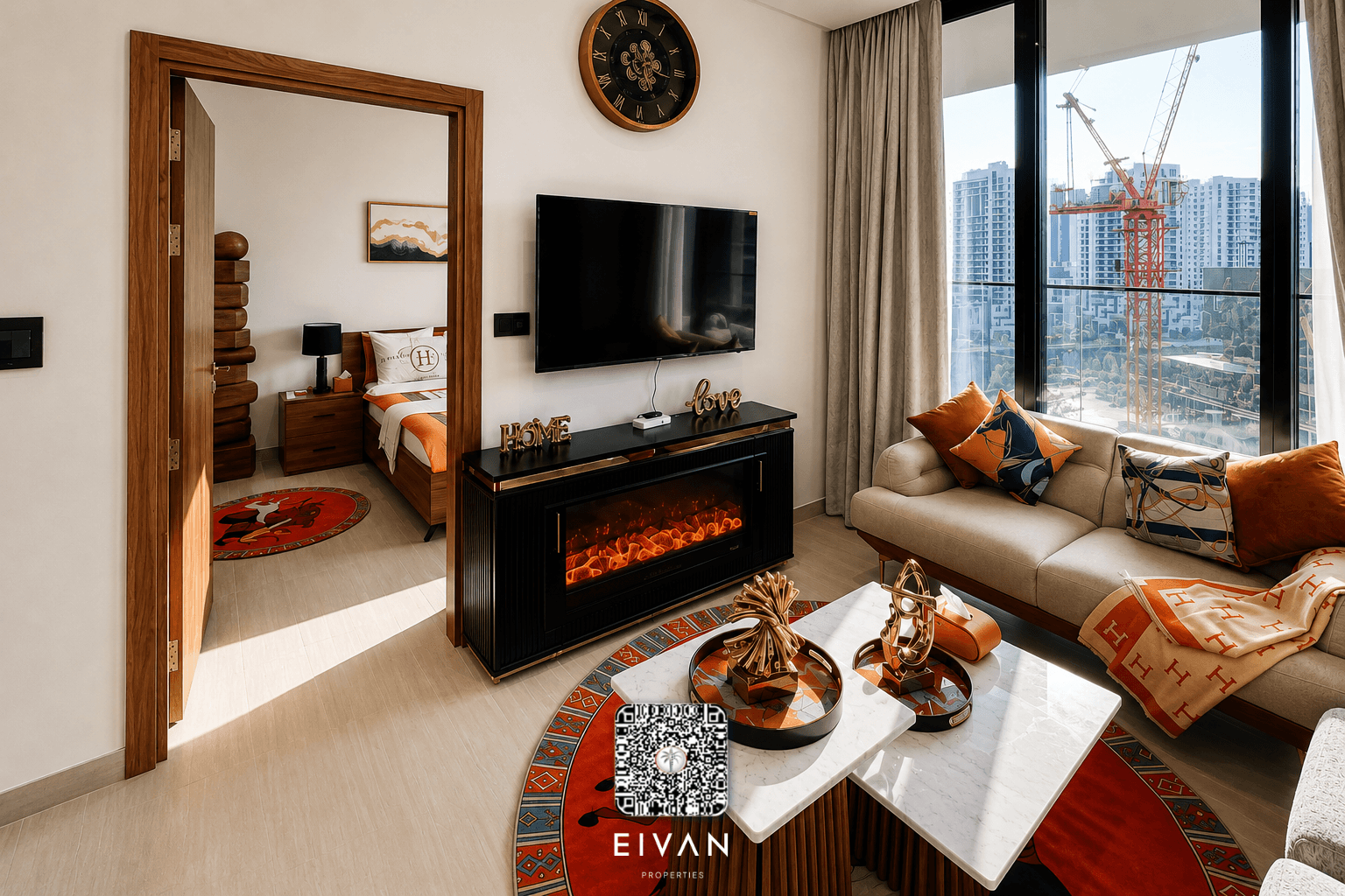 Fully Furnished | Smart Home 1BR | Canal View | Waterfront